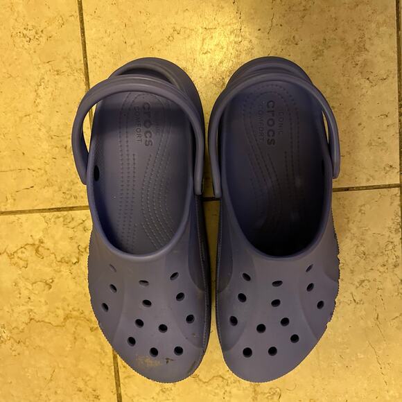 Crocs Sz 11 Baya Platform Clogs Purple Slip On Sandals Waterproof Casual Shoes - Picture 7 of 11